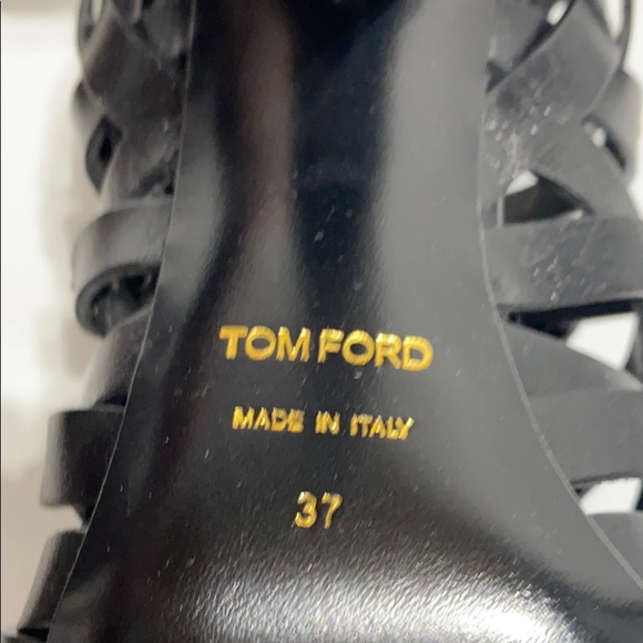 TOM FORD
Leather Hand-Stitched Lattice Booties - Picture 8 of 8